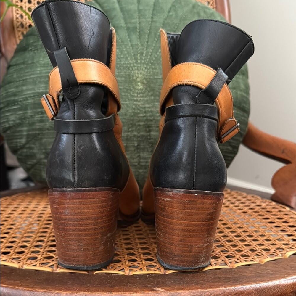 Wolverine 1000 Mile by Samantha Pleet Bonny Black & Tan Leather Boots - Picture 3 of 8